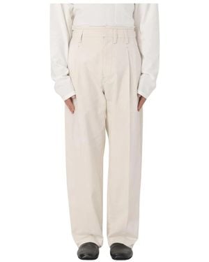 Lemaire Wide Trousers - Neutro