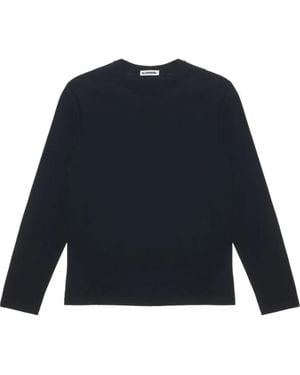 Jil Sander Long Sleeve T-Shirts - Blue