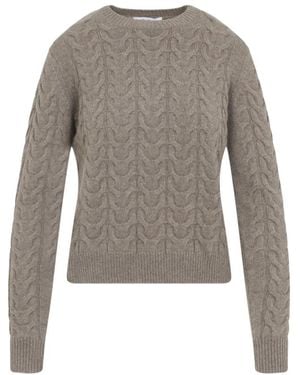Max Mara Luxuriöser Cashmere Sweater Nude Neutrals - Grau