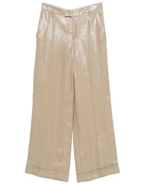 Brunello Cucinelli Wide Trousers - Natural