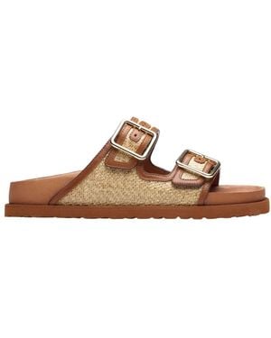 Birkenstock Sliders - Brown
