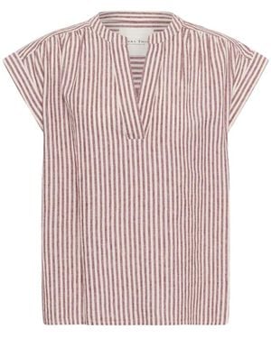 Part Two Overhemden ,Veelkleurig ,Gestreepte Blouse - Roze