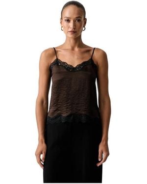 Twinset Sleeveless Tops - Negro