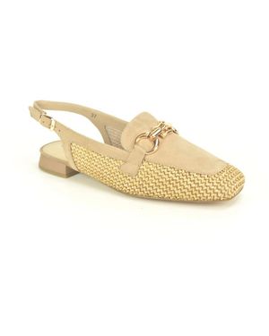 Caprice Schoenen ,Taupe + Raffia Vg. + Gar - Metallic