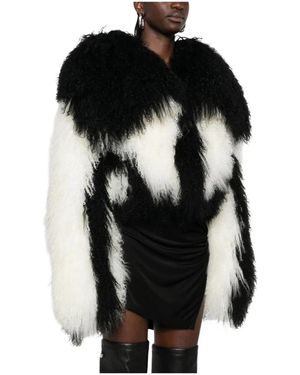 The Attico Faux Fur & Shearling Jackets - Black
