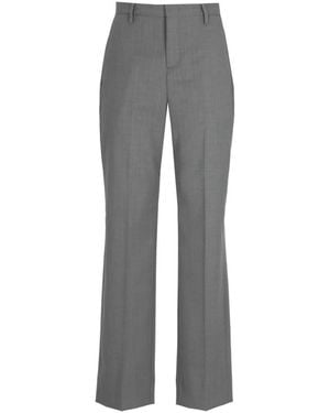BRIGLIA Wide Trousers - Grey