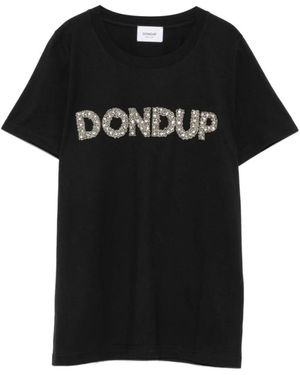 Dondup Tops ,Zwart ,Katoen 999 T-Shirt