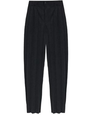 Issey Miyake Straight Trousers - Negro