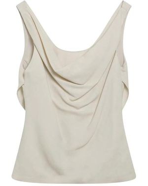Brunello Cucinelli Draped T-Shirt - Grijs