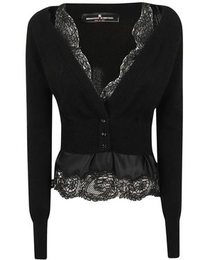 Ermanno Scervino Truien & Vesten ,Zwart ,Cardigan