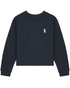 Maison Kitsuné Sweatshirts - Blauw