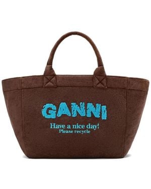 Ganni Shopping Bags - Brown