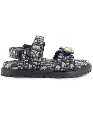 Dior Oblique Jacquard Sandale - Schwarz
