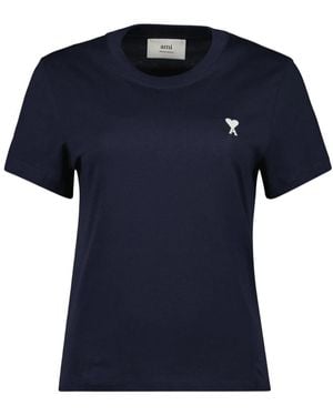 Ami Paris Ami De Coeur T-Shirt - Blau