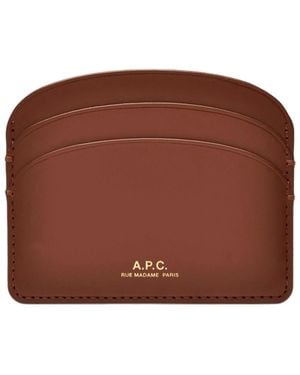 A.P.C. Wallets & Cardholders - Brown