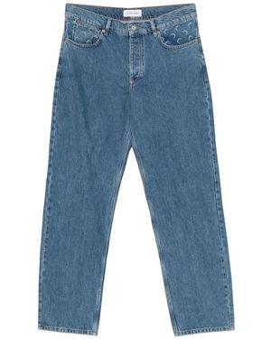 Marine Serre Straight Jeans - Bleu