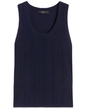 Weekend by Maxmara Round-Neck Knitwear - Blue