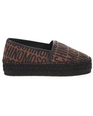 Moschino Logo Espadrillas - Schwarz