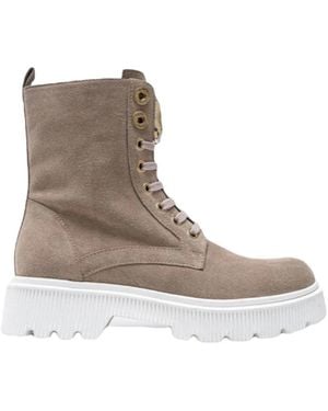 Gattinoni Lace-Up Boots - Marrone
