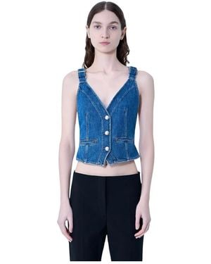 Sportmax Sleeveless Tops - Blue