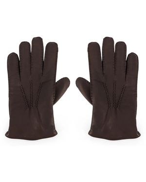 Orciani Stitched Gloves - Braun
