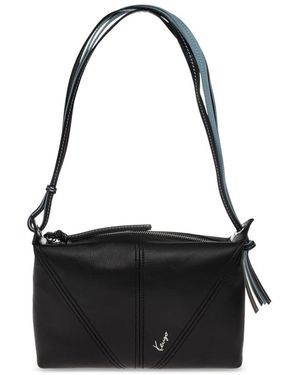 KENZO Leren Logo Tas - Zwart