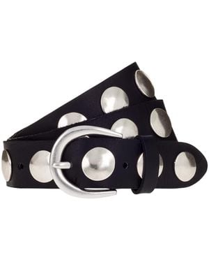 B. Belt Ronde Metalen Applicatie Riem - Blauw