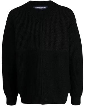 Comme des Garçons V-Neck Knitwear - Noir
