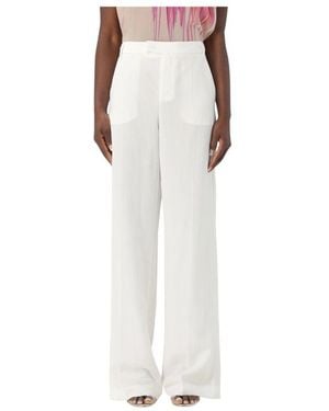 Blumarine Gewaschene Gab Hosen - Weiß