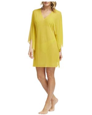 Fisico Kleedjes ,Geel ,Spandex Kaftan