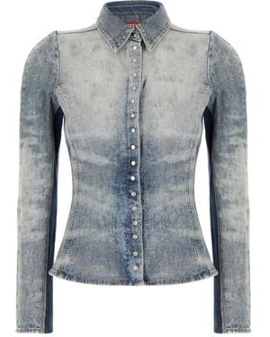DIESEL Denim Shirts - Blue