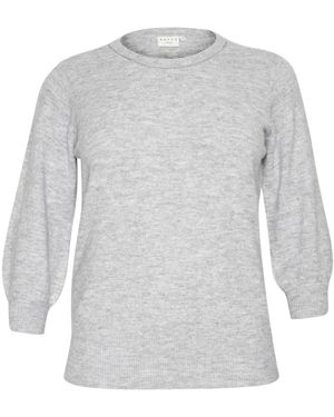 Kaffe Round-Neck Knitwear - Gris