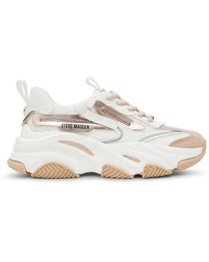 Steve Madden Casual Sneakers Posses - Wit