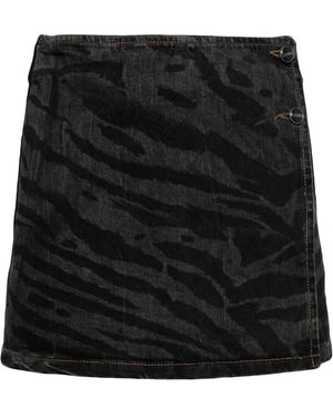 Ganni Denim Skirts - Nero