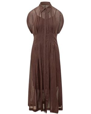 BOSS Shirt Dresses - Brown