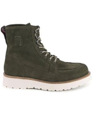 Tommy Hilfiger Lace-Up Boots - Green