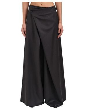 Andrea Ya'aqov Wide Trousers - Black