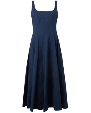 STAUD Kleedjes ,Blauw ,Katoen Wells Dress
