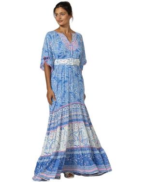 Miss June Maxi Dresses - Bleu