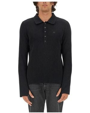 Courreges Polo Shirts - Nero