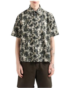 ARMANI EXCHANGE Short Sleeve Shirts - Black