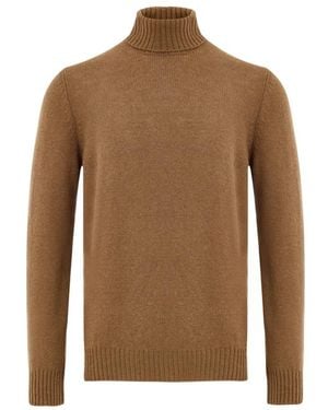 Gran Sasso Turtlenecks - Brown