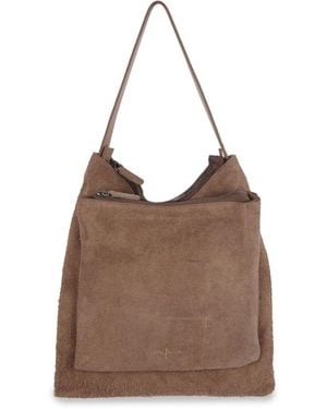 Cortana Borsa clutch combo in pelle marrone
