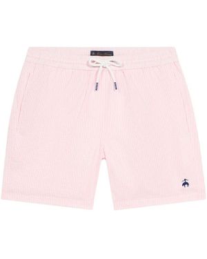 Brooks Brothers Badehose mit rosa streifen,badehose in türkis,marineblaue badehose mit streifen - Pink