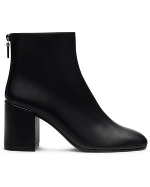 Stuart Weitzman Schoenen ,Zwart ,Leer Bacari Zip Bootie 75