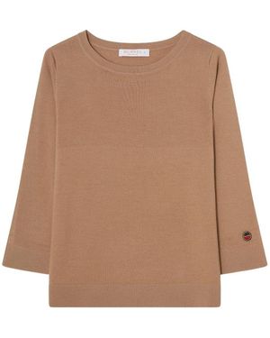 BUSNEL Round-Neck Knitwear - Marrón
