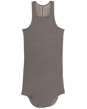 Rick Owens Tops ,Grijs ,Katoen Basic Rib Tank - Bruin