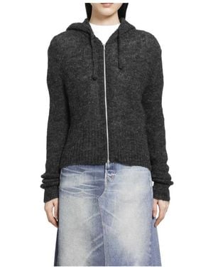 Our Legacy Truien & Vesten ,Grijs ,Wol Compact Hood - Zwart