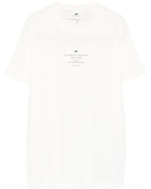 Elisabetta Franchi T-Shirts - Blanco