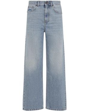 Chloé Gerades Jeans - Blau